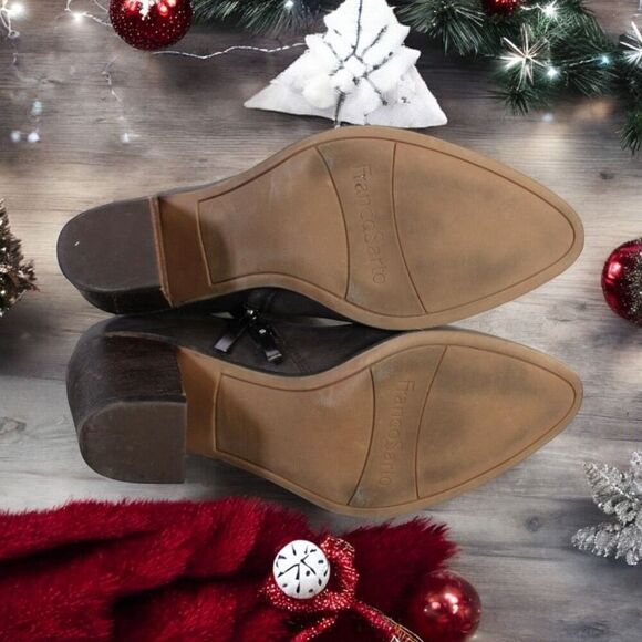 Franco Sarto Odessa Leather Zip Ankle Boots Womens Size 9 M - Picture 6 of 7